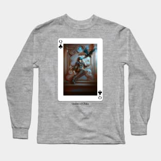 Queen of Clubs Long Sleeve T-Shirt